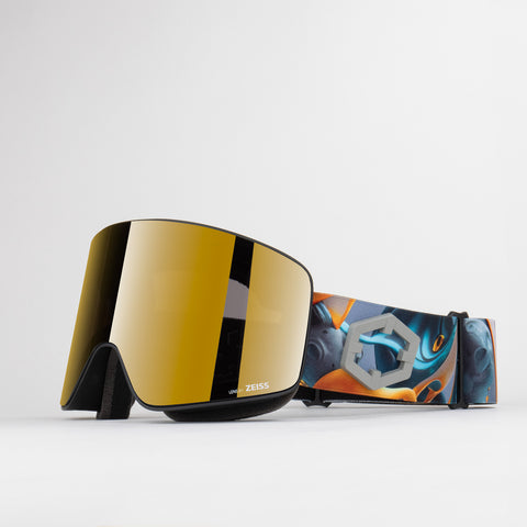 Out Of Void Fusion Gold 24 Maschera da sci snow